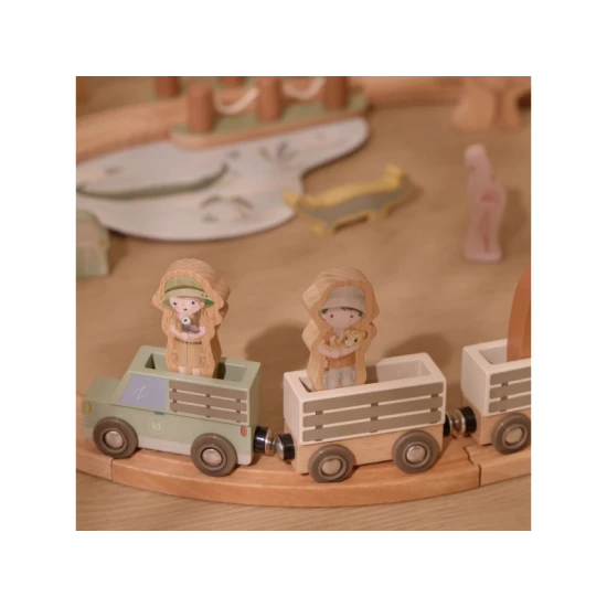 LITTLE DUTCH Holz-Eisenbahn Safari Friends