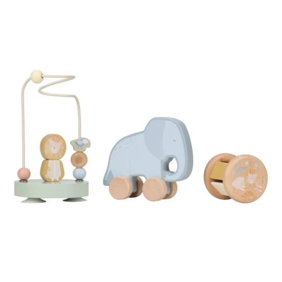 LITTLE DUTCH Geschenkset aus Holz Safari Friends