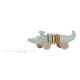 LITTLE DUTCH Nachzieh-Krokodil aus Holz Safari Friends