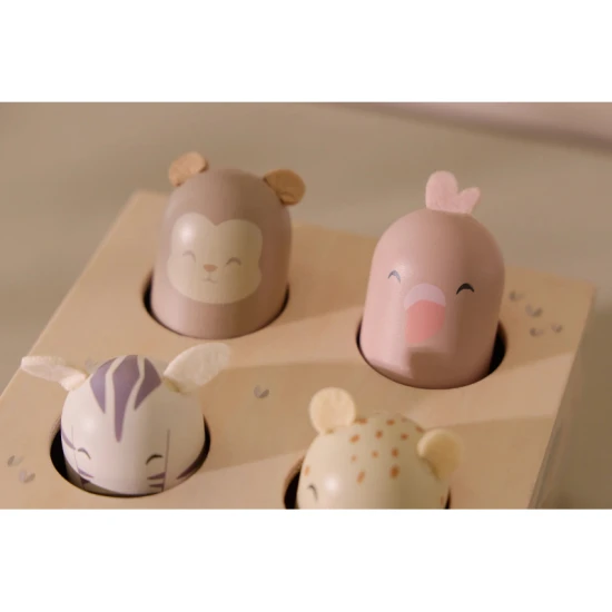 LITTLE DUTCH Pop-up-Tiere mit Sound Safari Friends