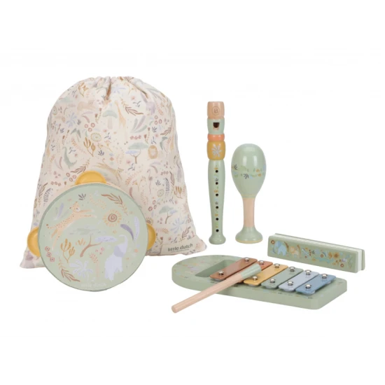 Little Dutch Musikinstrumente-Set Green Safari Friends 7473LD