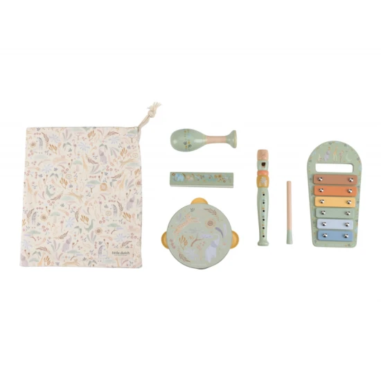 Little Dutch Musikinstrumente-Set Green Safari Friends 7473LD