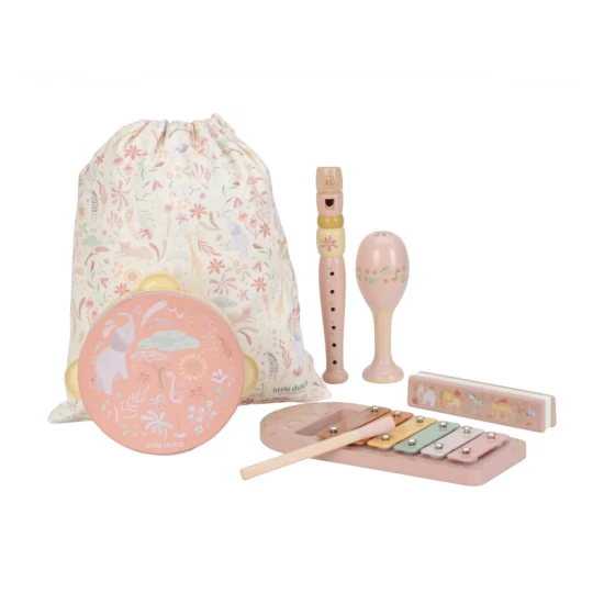 Little Dutch Musikinstrumente-Set Pink Safari Friends 7474LD