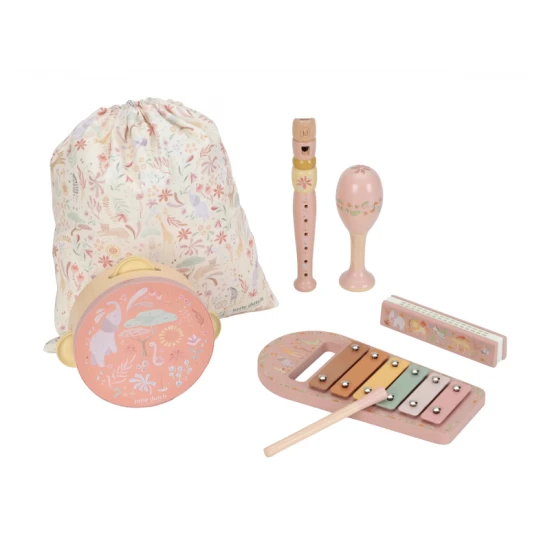 Little Dutch Musikinstrumente-Set Pink Safari Friends 7474LD