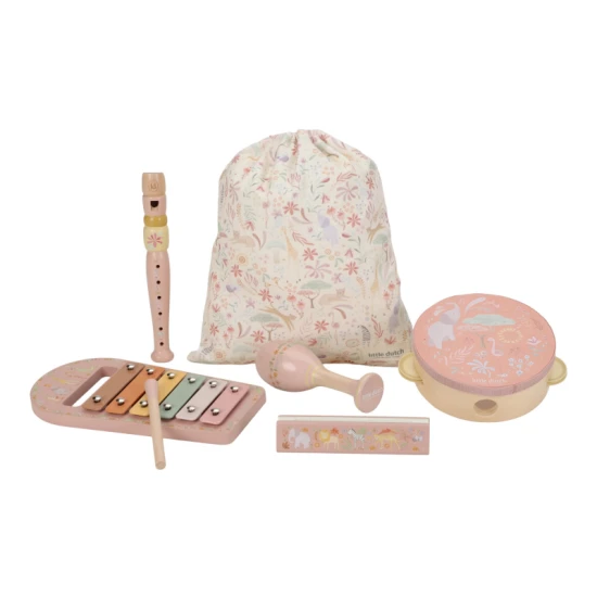 Little Dutch Musikinstrumente-Set Pink Safari Friends 7474LD