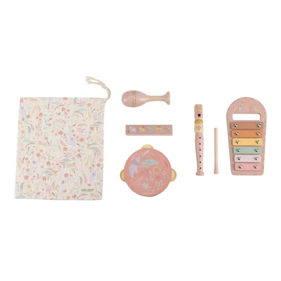 Little Dutch Musikinstrumente-Set Pink Safari Friends 7474LD
