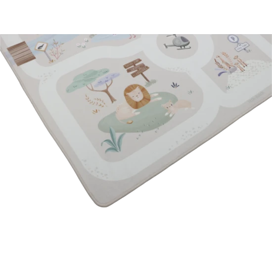 LITTLE DUTCH Spielteppich Straße Safari Friends