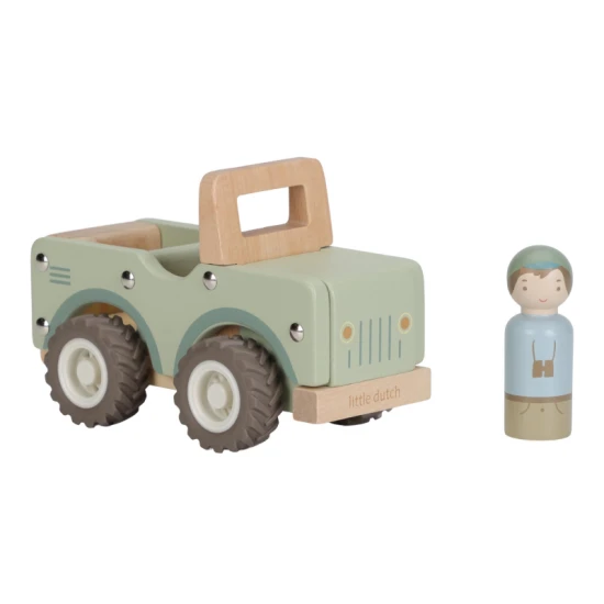 LITTLE DUTCH Holzauto Safari Friends