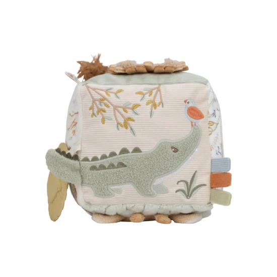 Little Dutch Stoffwürfel mit Aktivitäten Safari Friends 8309LD