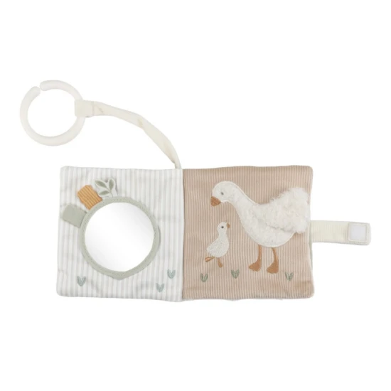 Závesná textilná knižka s aktivitami Newborn Naturals