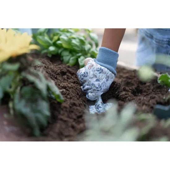 Kinder-Set Forest Friends Gartengeräte mit Holzgriffen und schönem Waldaufdruck