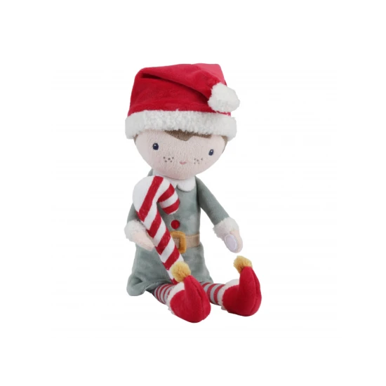 Weihnachtspuppe unter dem Baum!