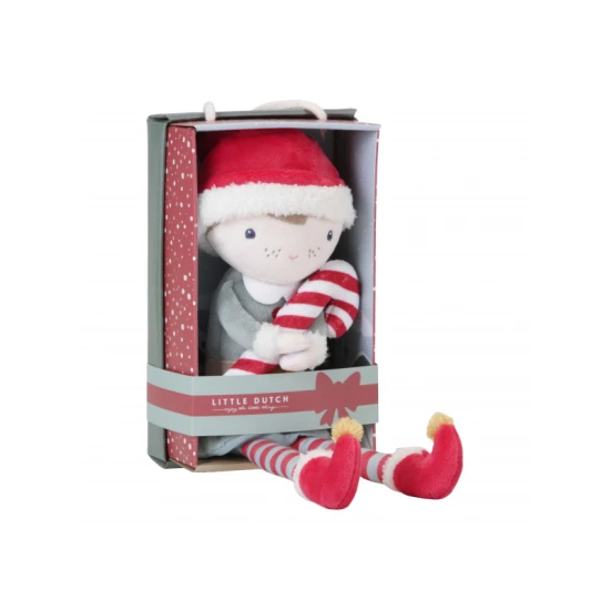 Weihnachtspuppe unter dem Baum!