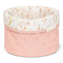 Zweiseitiger Stoffkorb kleine Pink Blooming Safari