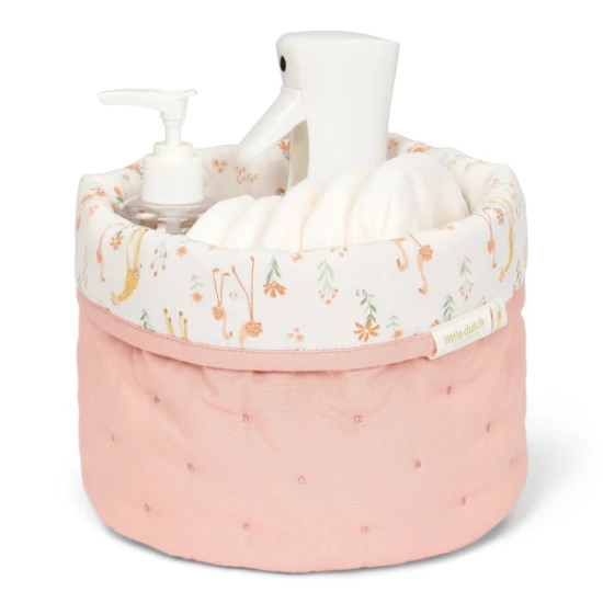 Little Dutch Zweiseitiger Stoffkorb kleine Pink Blooming Safari