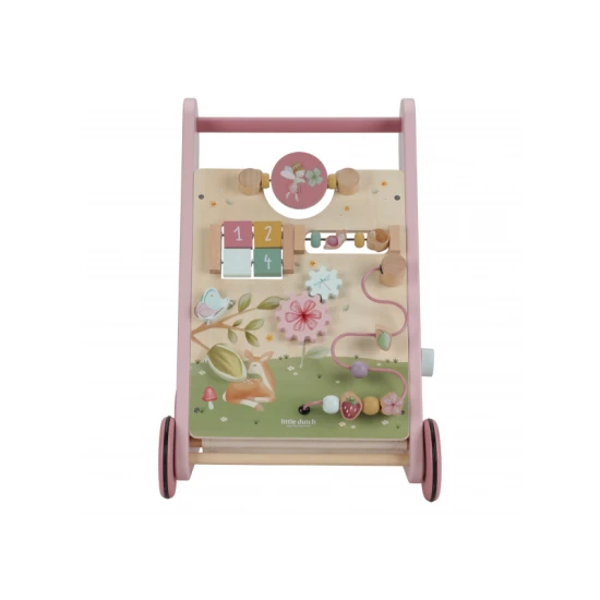 Lauflernwagen Fairy Garden: Lauflernwagen aus Holz für Kinder mit Aktivitäten