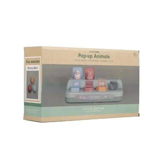 Der Spieltisch „Farm“ ist ein lustiges Spielzeug für Kinder voller Tiere.