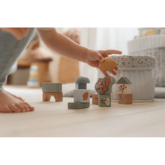 Forest Friends Würfel 50 Stück - Holzwürfel mit Waldmotiven