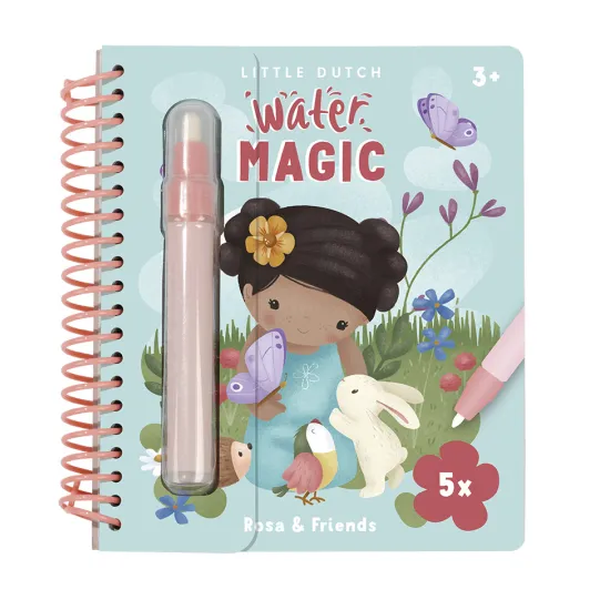 Aquarellmalerei Rosa und Freunde