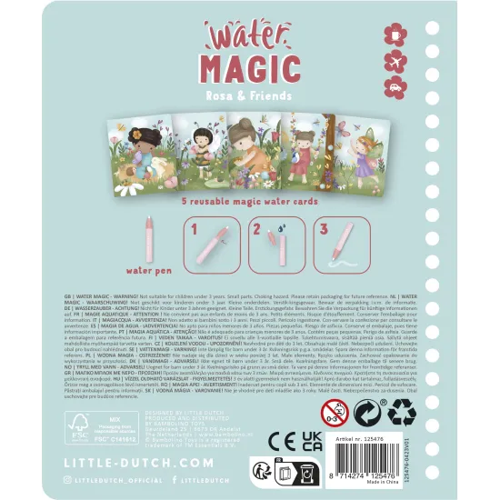 Aquarellmalerei Rosa und Freunde