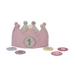 Geburtstagskrone mit Zahlen Rosa