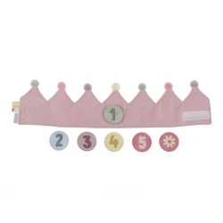 Geburtstagskrone mit Zahlen Rosa