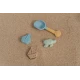Das Sandset mit Meeresmotiven ist für Kinder zu Hause im Garten und am Meer am Strand nützlich.