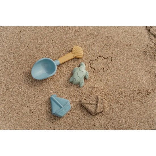 Das Sandset mit Meeresmotiven ist für Kinder zu Hause im Garten und am Meer am Strand nützlich.