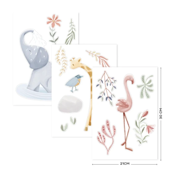 Wandsticker Blooming Safari Little Dutch Wandsticker Blooming Safari