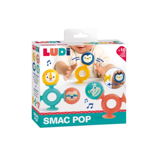 Rasseln mit Saugnapf Smac Pop