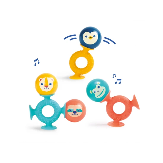 Rasseln mit Saugnapf Smac Pop