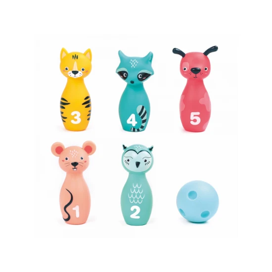 Bowling für die Kleinsten Tiere mit Zahlen – Ludi 30136LU