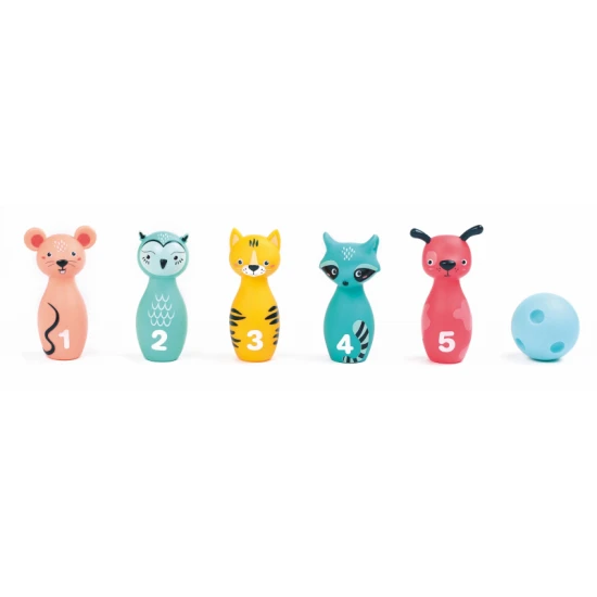 Bowling für die Kleinsten Tiere mit Zahlen – Ludi 30136LU