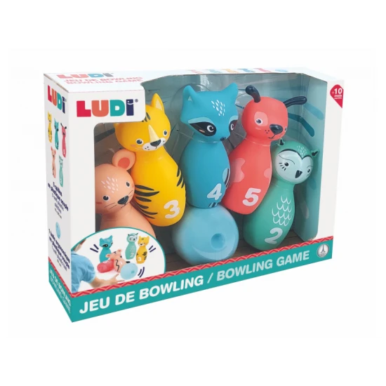 Bowling für die Kleinsten Tiere mit Zahlen – Ludi 30136LU