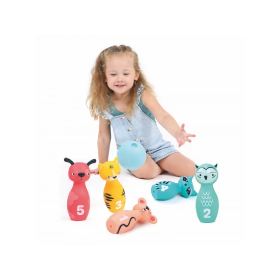 Bowling für die Kleinsten Tiere mit Zahlen – Ludi 30136LU