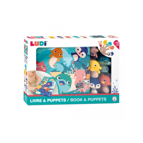 Buch mit Fingerpuppen Buch mit Fingerpuppen – Ludi 40018LU