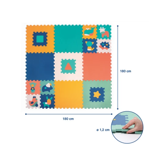 Schaumstoff-Puzzle 180x180 cm Jumbo XXL – Ludi 10014LU