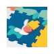 Schaumstoff-Puzzle 180x180 cm Jumbo XXL – Ludi 10014LU
