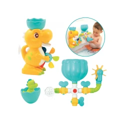 Wassermühle mit Rohren Dinosaurier