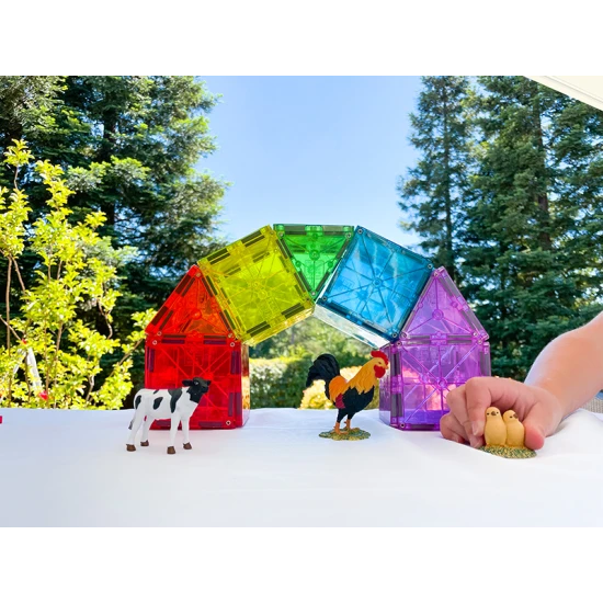 Magnetischer Bausatz Metropolis 110 Teile von Magna Tiles.