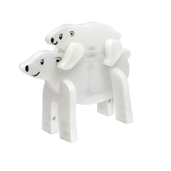 Mit dem Magnetbausatz kannst du deine eigene arktische Landschaft bauen