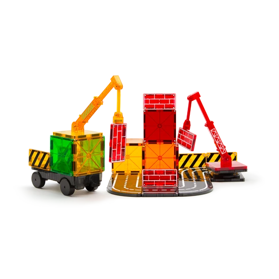 Erstellen Sie einzigartige Strukturen mit dem magnetischen Bausatz MAGNA-TILES