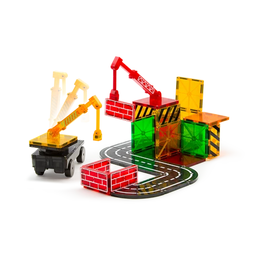 Erstellen Sie einzigartige Strukturen mit dem magnetischen Bausatz MAGNA-TILES