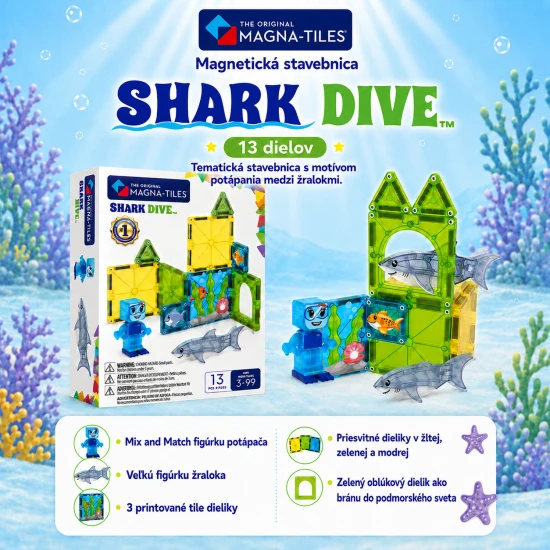 Magnetische Bausteine Shark Dive 13 Teile