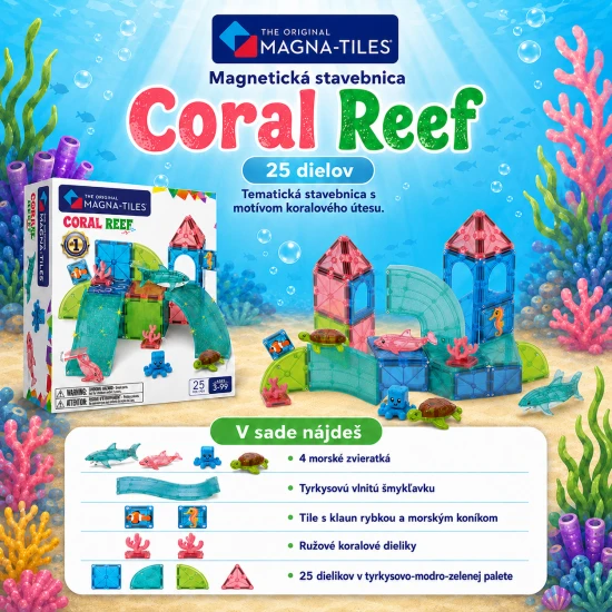 Magnetische Bausteine Coral Reef 25 Teile