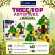 Großes Baumhaus-Themen-Set MAGNA-TILES mit Wald-Figuren und Tieren