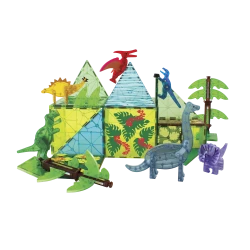 Magnetischer Bausatz Dino World XL 50 Teile