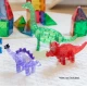Set mit fünf Dinosaurierfiguren von MAGNA-TILES.