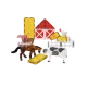 Mit dem Magnetbausatz können Sie Ihren eigenen Bauernhof bauen.