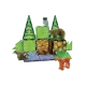 Magnetischer Bausatz mit Waldtierfiguren.